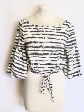 Milly Burnout Cropped Top